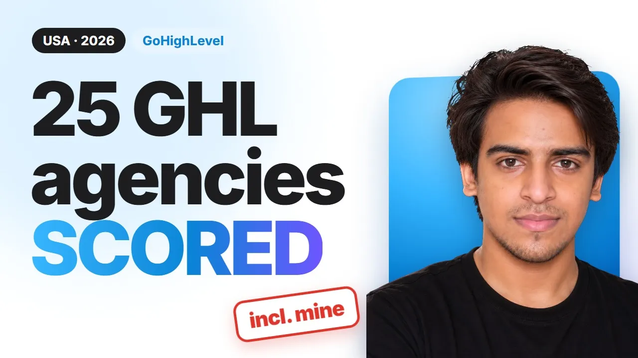 Video thumbnail: Best GoHighLevel Agency, Expert or Consultant in the USA (2026): 25 Scored