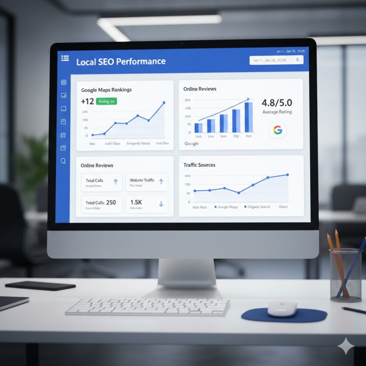 GoHighLevel local SEO reporting dashboard and KPIs