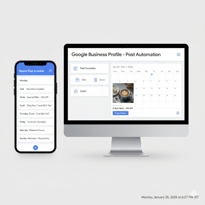 Google Business Profile post automation for local SEO