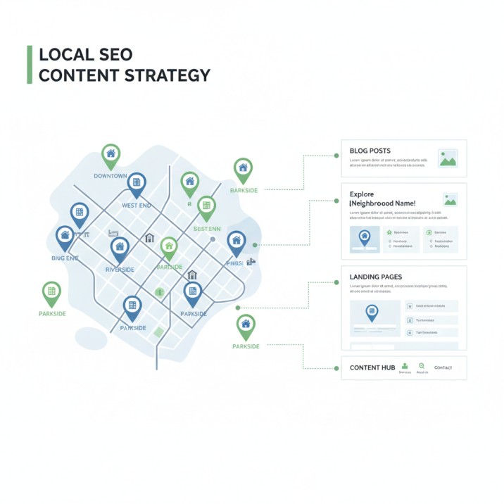 Localized city landing pages strategy for local SEO
