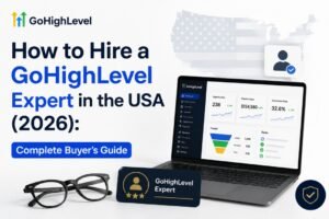 How to hire a GoHighLevel expert in the USA with a CRM dashboard, verified expert profile, and buyer guide for choosing the right specialist