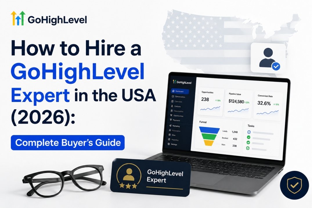 How to hire a GoHighLevel expert in the USA with a CRM dashboard, verified expert profile, and buyer guide for choosing the right specialist